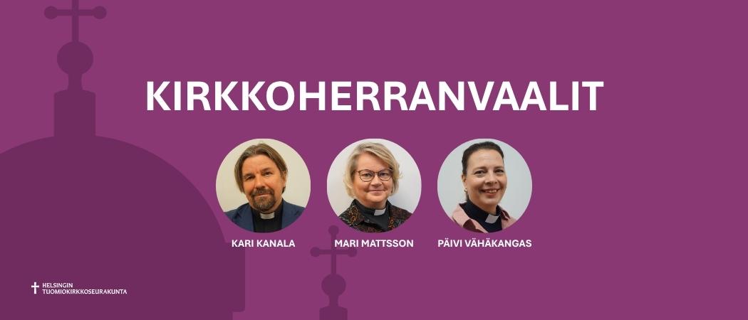 Helsingin tuomiokirkkoseurakunnan kirkkoherranvaalit 2025 - ehdokkaat
