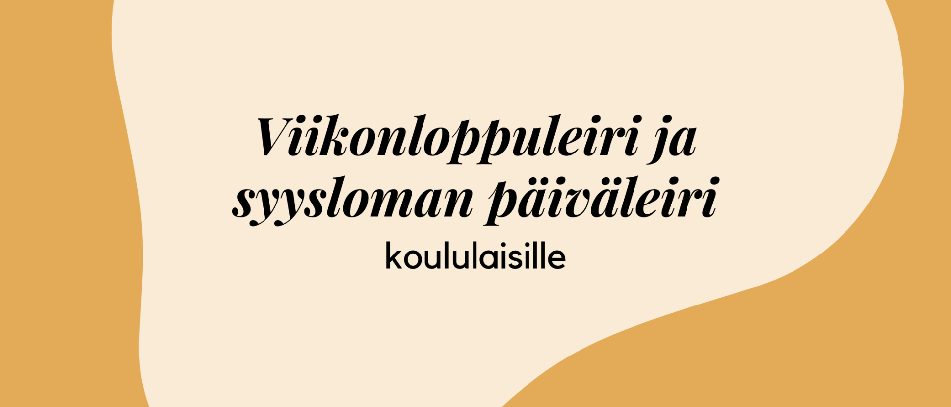 Koululaisten leirit