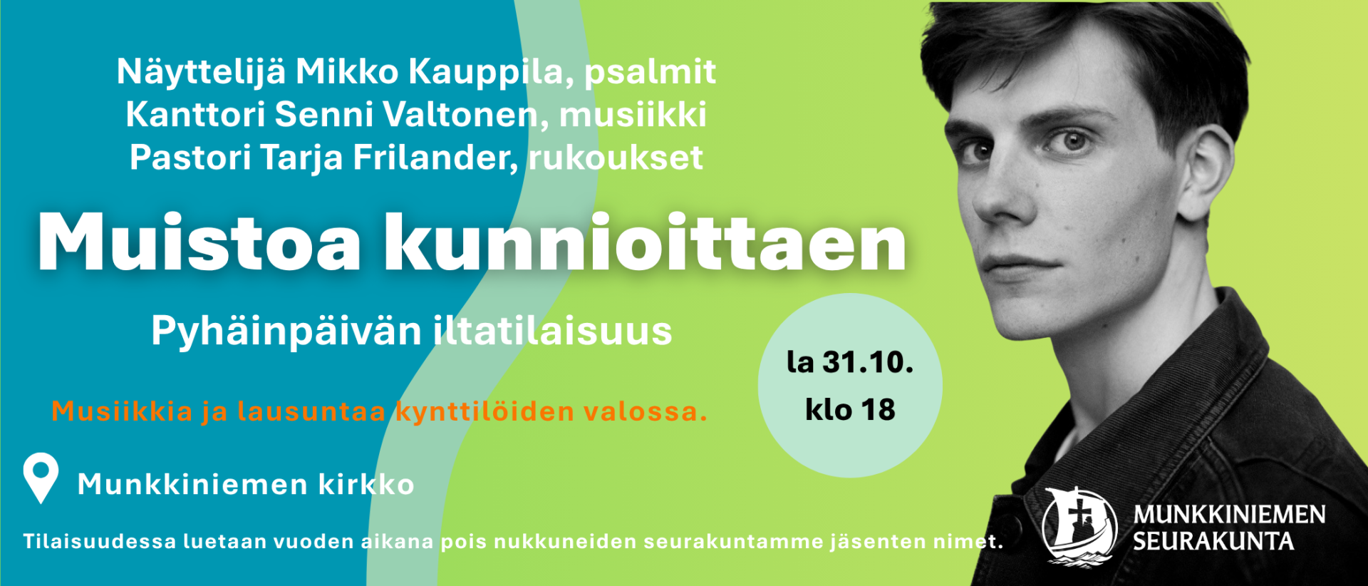 Mikko Kauppila Pyh&auml;inp&auml;iv&auml;n tilaisuudessa