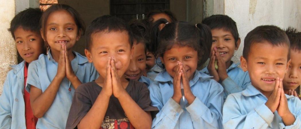 Nepalilaisia koululaisia