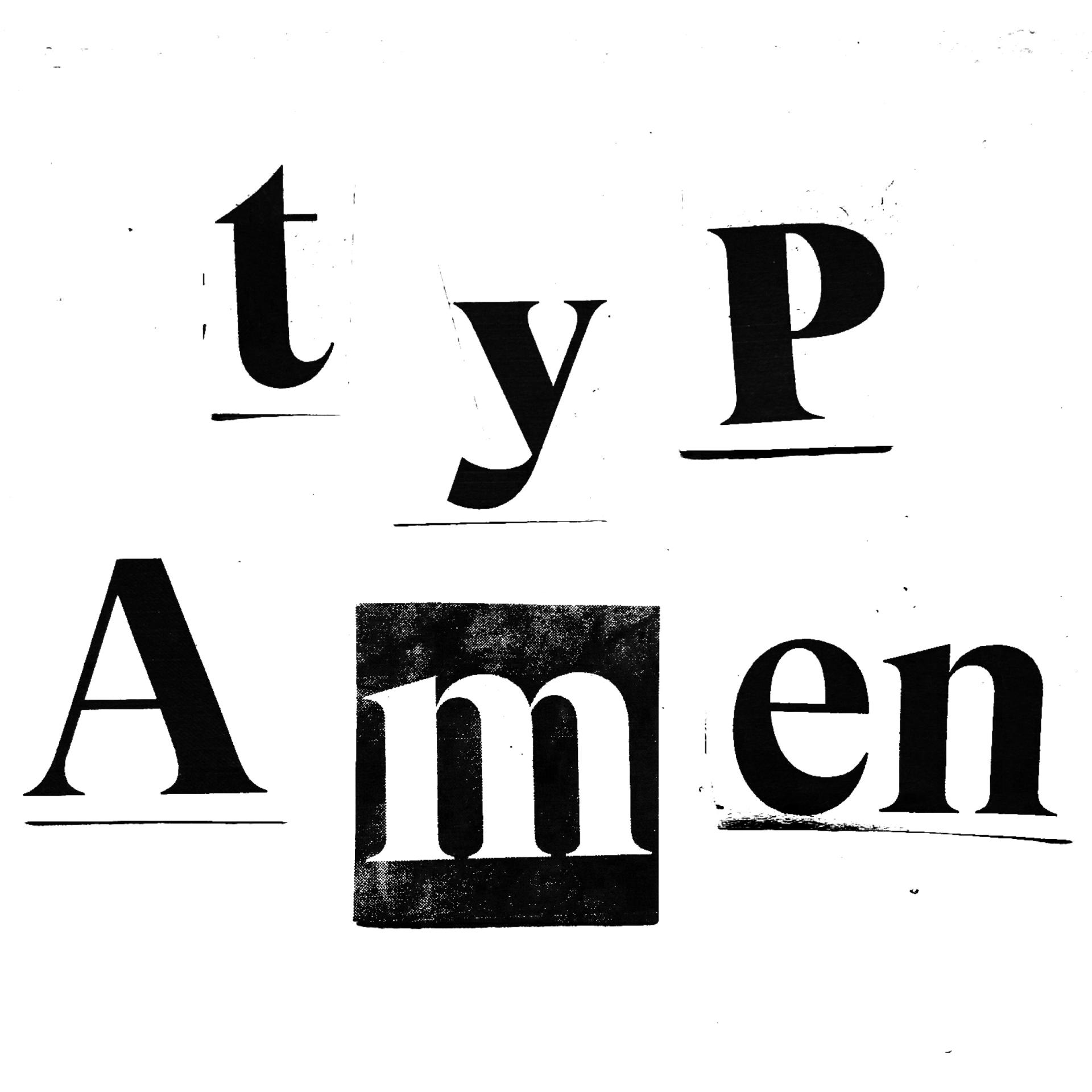 En text där det står Typ Amen