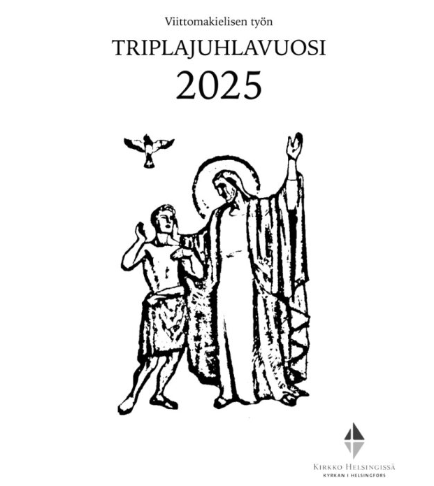 Kuurojen työn juhlavuoden logo