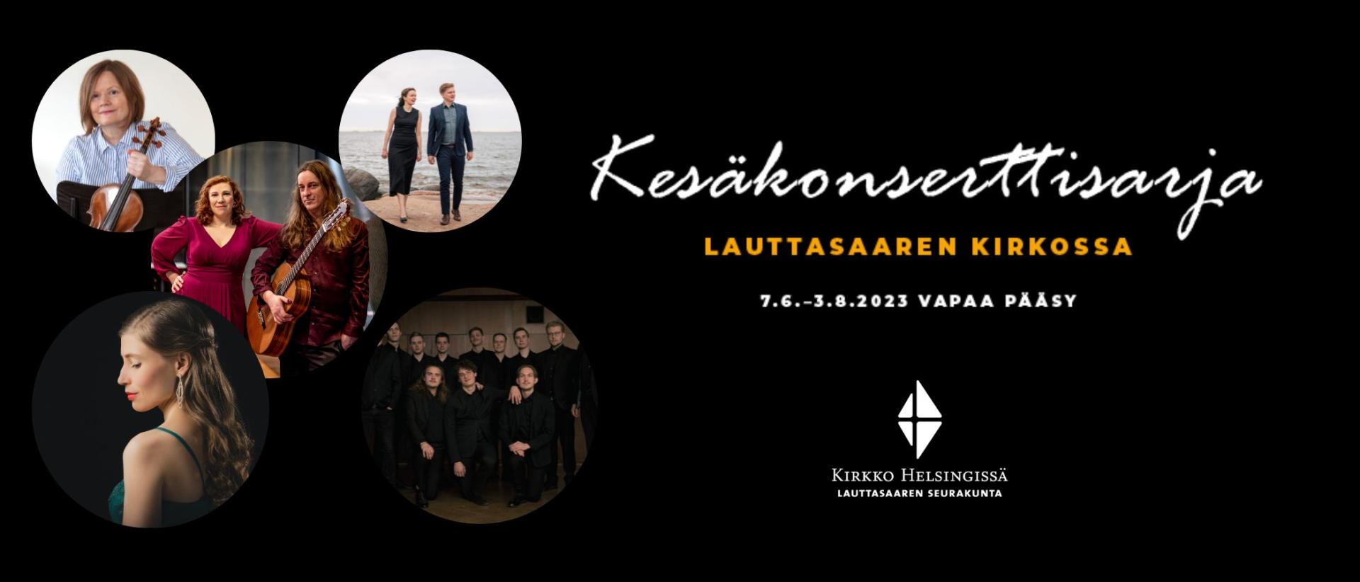 Kesäkonsertit Lauttasaaren kirkossa
