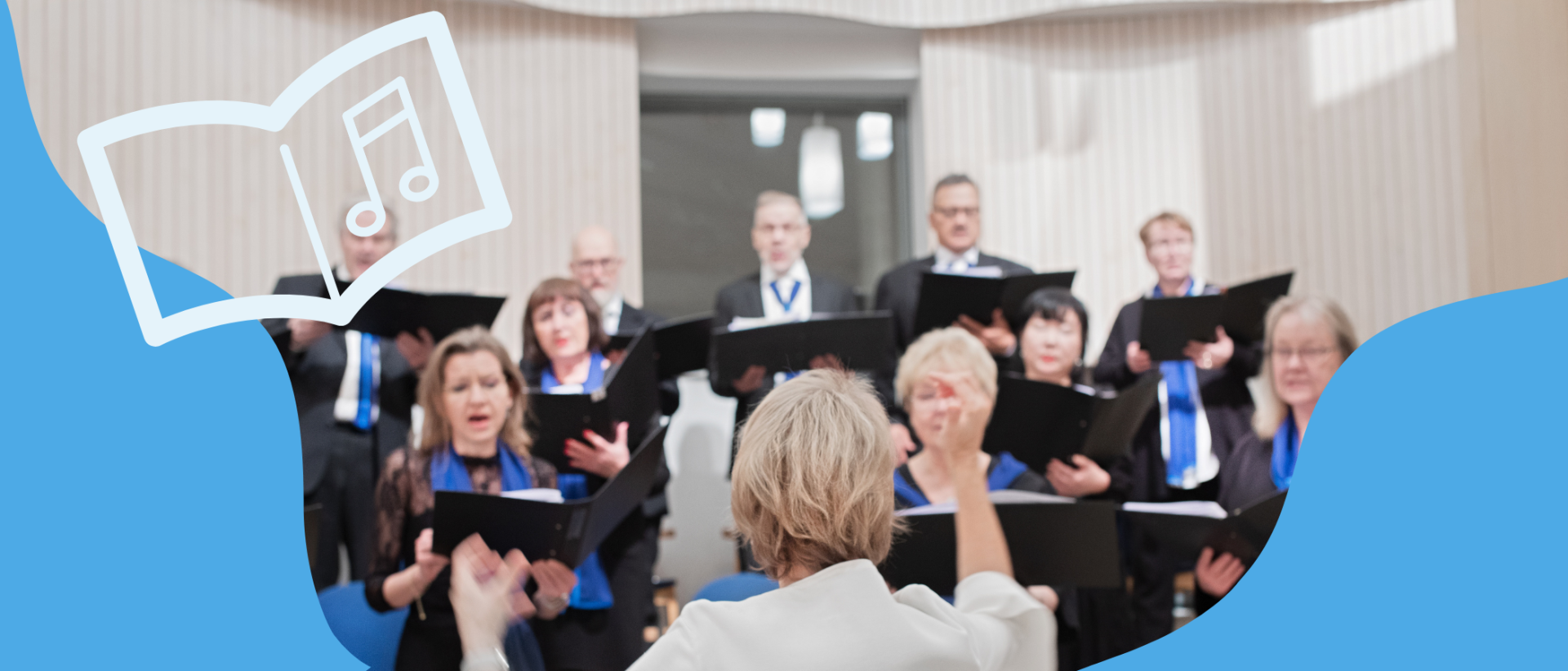 Kuorokonsertti. Herttoniemen kirkkokuoro, johtaja selin