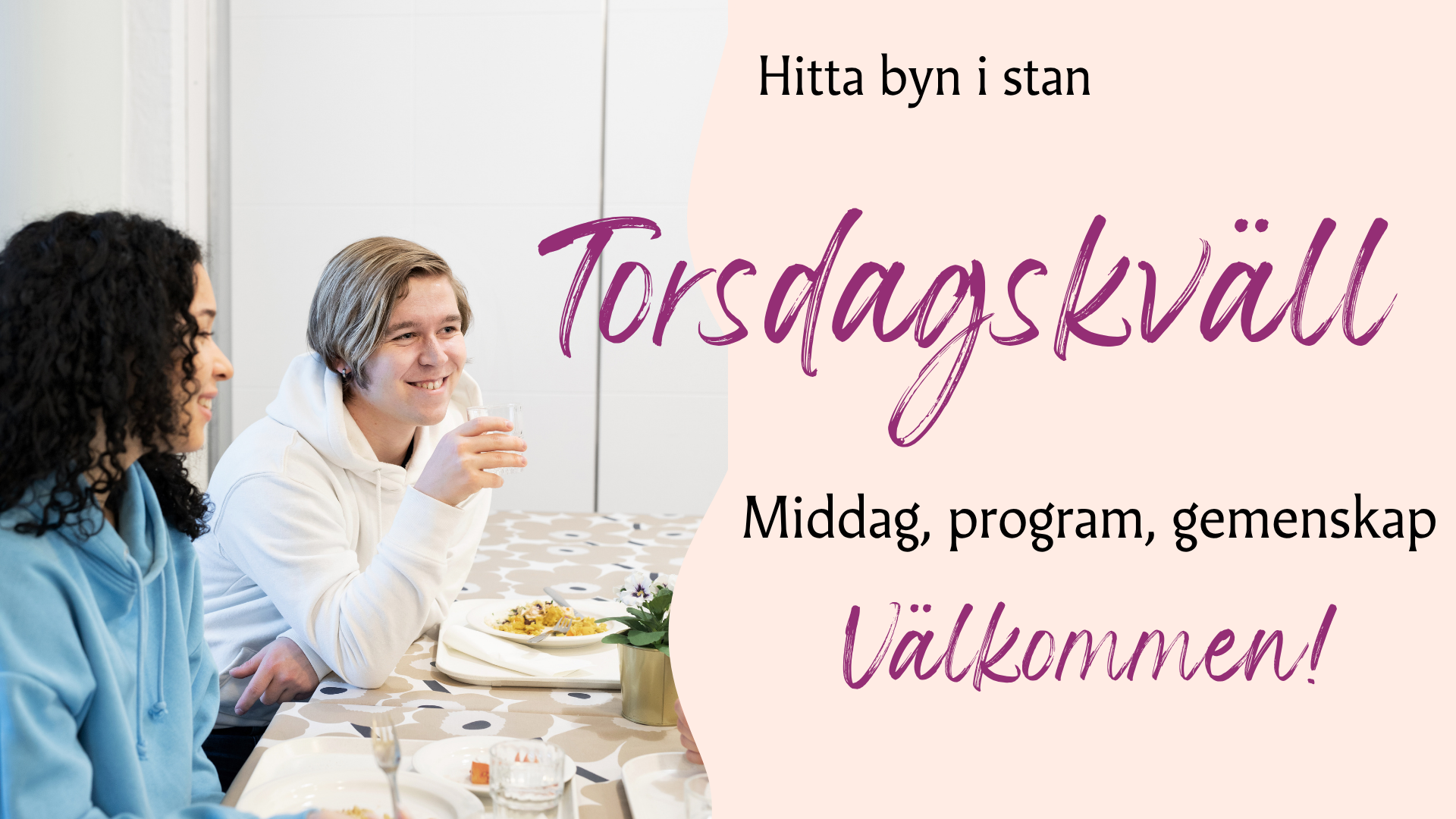 två personer som äter