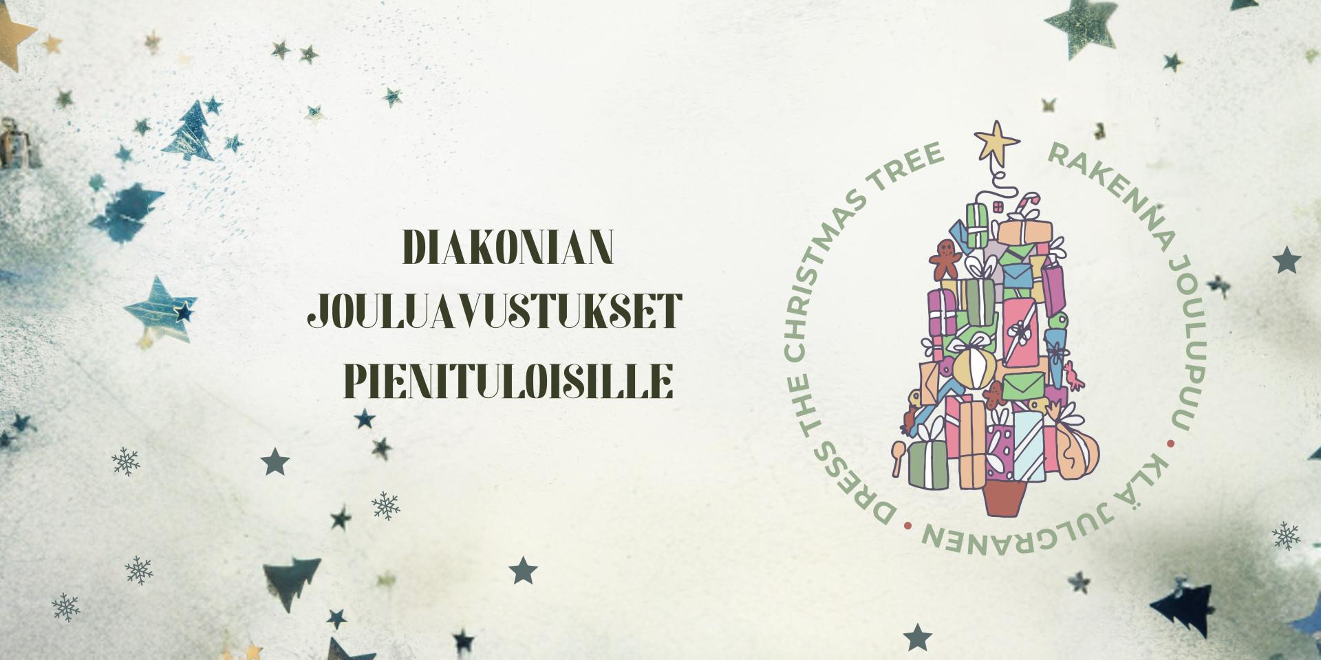 Rakenna joulupuu logolla