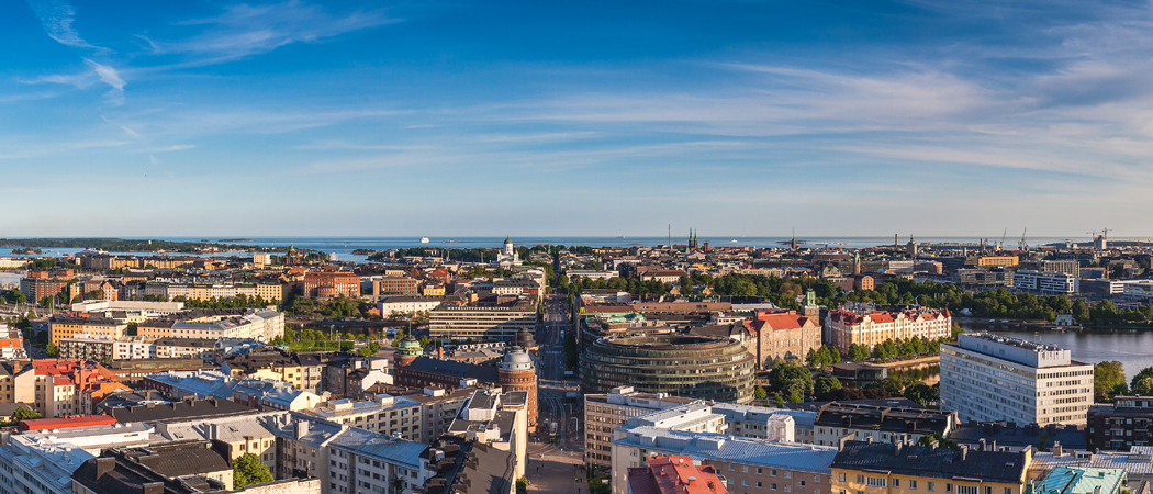 Näkymä Kallion kirkon tornista