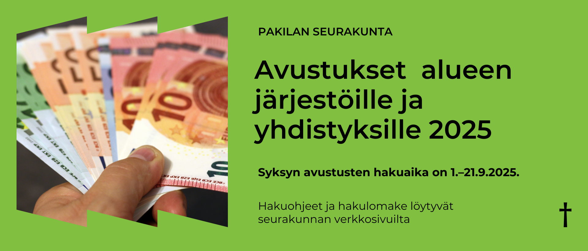 Pakilan seurakunnan avustushaku syksy 2025