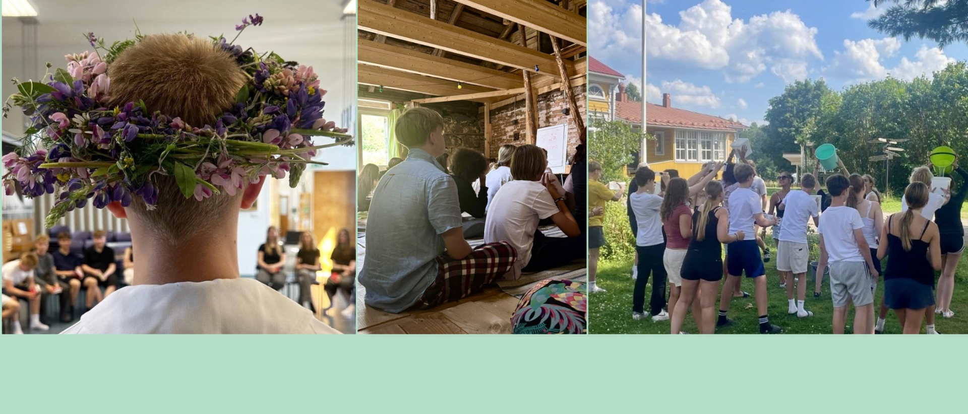 kuvia nuorista rippileirill&auml;