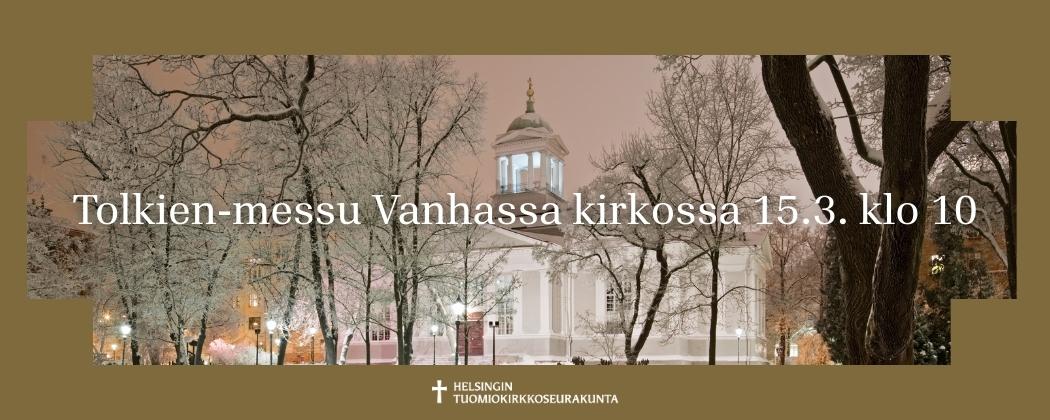 Tolkien-messu Vanhassa kirkossa 15.3.2026 klo 10