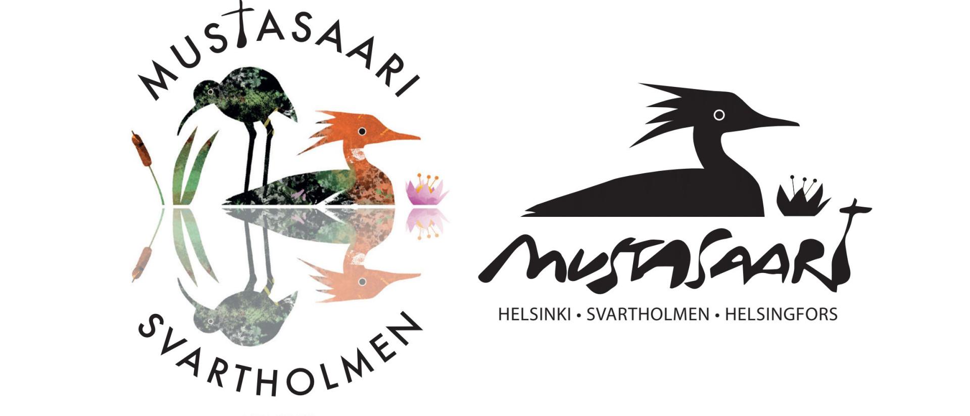 Piirroskuva jossa kaksi lintua