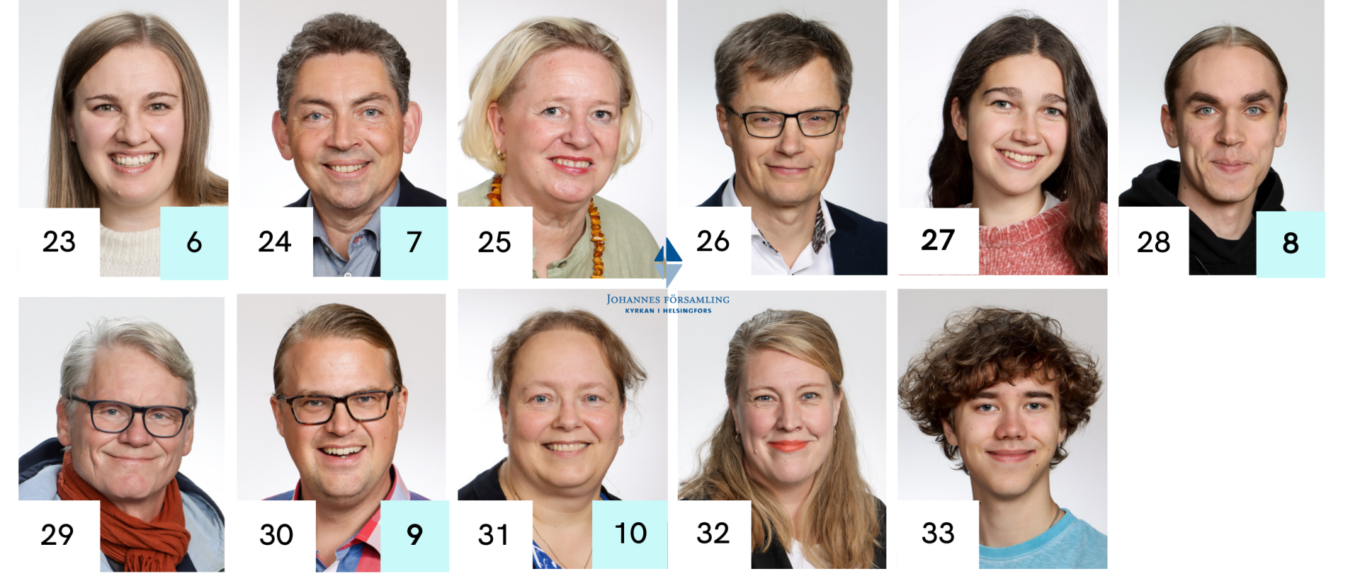 porträtt av kandidaterna i församlingvalet och valet till kyrkofullmäktige, andra hälften