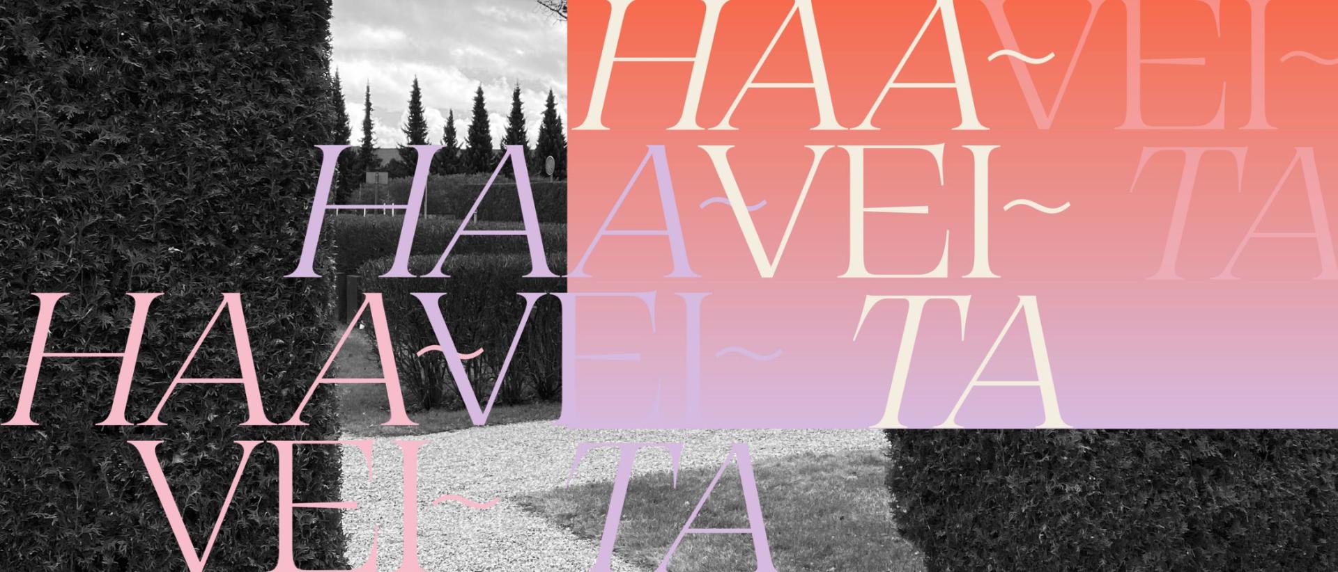 Hautausmaan käytävä, teksti: haaveita, haaveita, haaveita