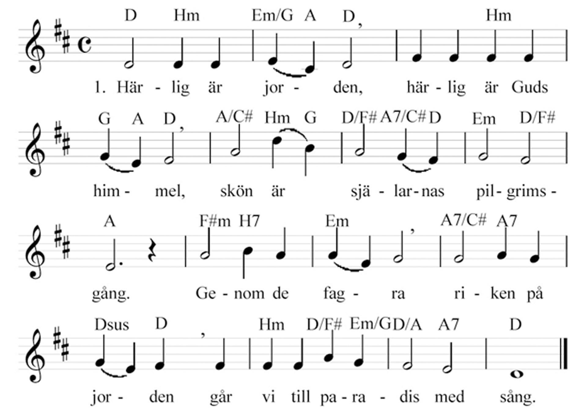 Noterna till Härlig är jorden