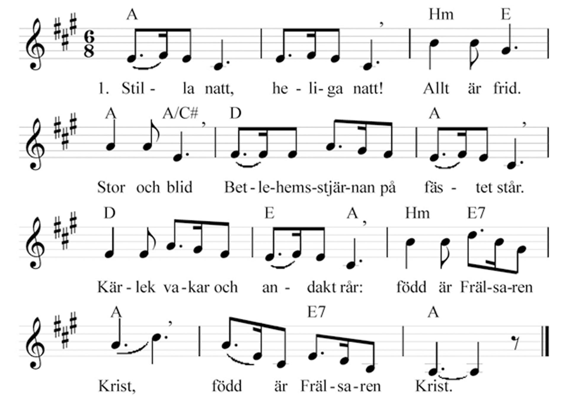 Noterna till Stilla natt